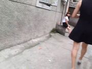 武汉城中村找了一大奶子站街女干一炮200